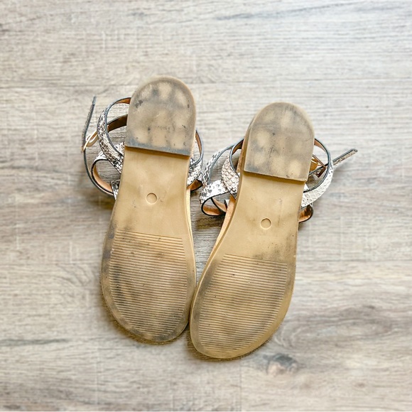 Qupid Snakeskin Gladiator Sandals ✨ Size 7.5 - Picture 4 of 5